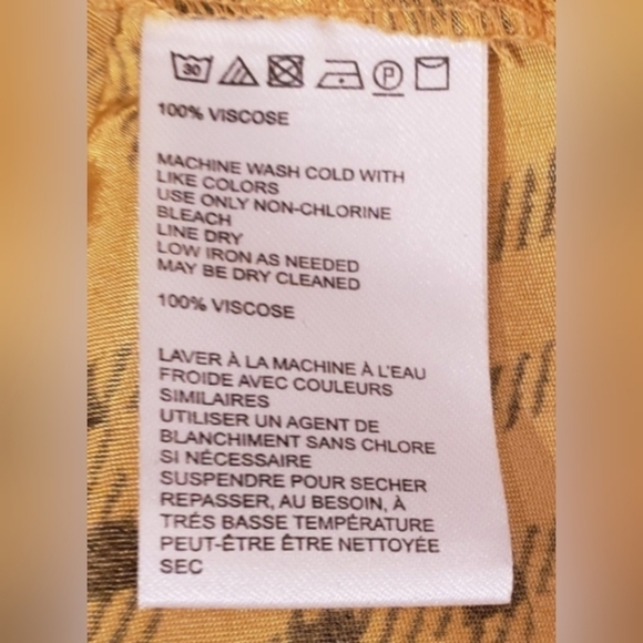 Urban Outfitters Gold Plaid Long Sleeve Dress Women's Size Small - Picture 7 of 7